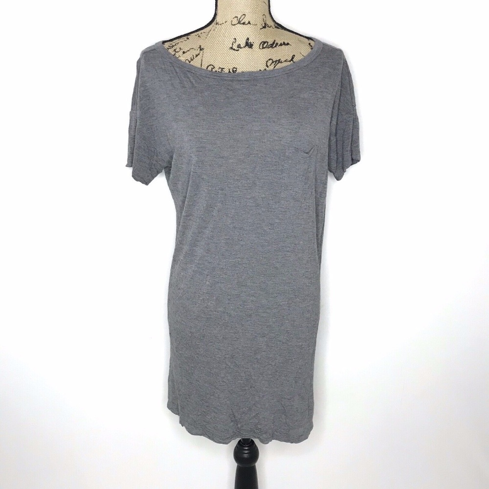 T Alexander Wang Tunic Shirt Grey Short Sleeve Wom